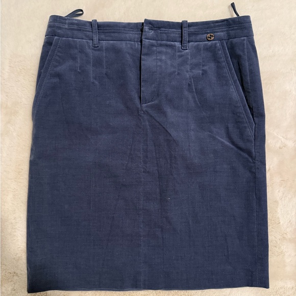 Navy Blue Gucci Skirt